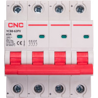 Мініатюрний вимикач постійного струму CNC YCB8-63PV 4P C63 DC1000 6ka(NV821679)
