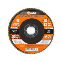 Flap Sanding Disc for Angle Grinder Polax 125x22 mm, K36 (54-001)