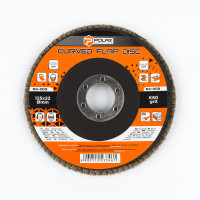 Шлифовальный диск лепестковый для УШМ (болгарки) Polax 125×22 мм, K60 (54-003)