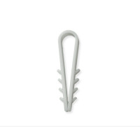 Дюбель-ялинка (затискач) для круглого кабелю Polax D 8 білий (37-052)