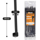Plastic clamp (tie) Polax nylon 5 x 300mm, black 100 pcs. (37-110)