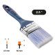 Кисть флейцевая Polax 2,5" тип "Acrylic" профессиональная, искусственный ворс, пластиковая ручка (03-010)