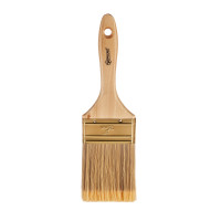 Brush flat Polax 3" type "Champion" professional, artificial bristles, wooden handle (06-005)
