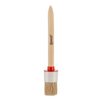 Round brush Polax №10/40mm, type "Standard" professional, mixed bristles, wooden handle (08-005)