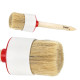 Round brush Polax №16/55mm, type "Standard" professional, mixed bristles, wooden handle (08-008)