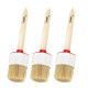 Round brush Polax №16/55mm, type "Standard" professional, mixed bristles, wooden handle (08-008)