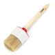 Round brush Polax №16/55mm, type "Standard" professional, mixed bristles, wooden handle (08-008)