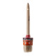 Round brush Polax №16/55mm, type "Standard" professional, mixed bristles, wooden handle (08-008)