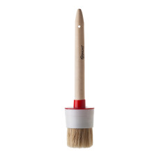 Round brush Polax №16/55mm, type "Standard" professional, mixed bristles, wooden handle (08-008)