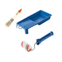 Roller "Multicolor" 70x15 mm with handle, tray and brush "Standard" Polax (770-230)