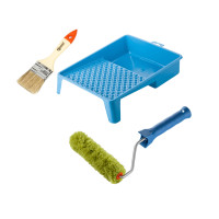 Roller "Sintex" 150x15 mm with handle, tray and brush "Standard" Polax (770-250)