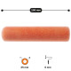 Roller "Moltoflock" 6х35х150 mm Polax (56-004)