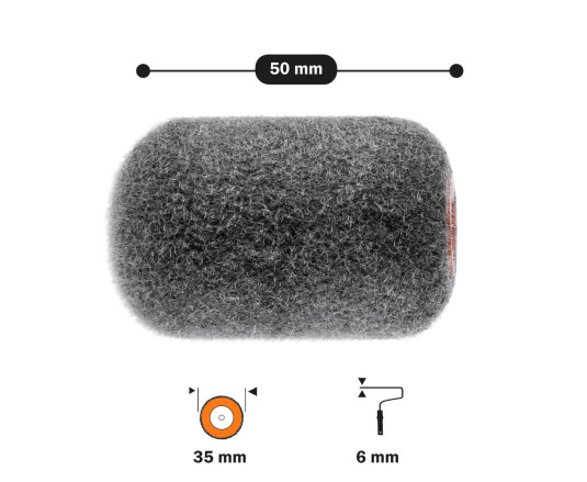 Roller "Moltflock Premium" 6x35x50 mm Polax (56-007)