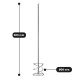 Polax professional construction mixer for dry mixes SDS PLUS, 98 mm (31-002)