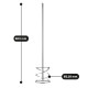 Polax professional construction mixer for dry mixes SDS PLUS, 118 mm (31-003)