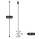 Polax professional construction mixer for dry mixes HEX, 58 mm (31-005)