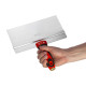Spatula with stainless steel coating Polax 250 x 80 mm, two-component handle PROFI (111-074)