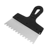 Polax Stainless Steel Tile Trowel 200 mm, 8 x 8mm Tooth (111-061)