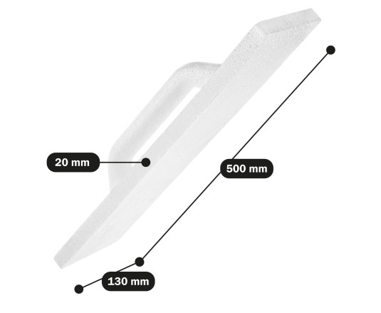 Polax foam float for plaster 500 x 130 mm (200-013)