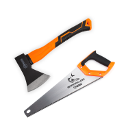 Set Polax axe 600 g and hacksaw BARRACUDA 400 mm (335-18)