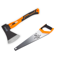 Set Polax axe 600 g and hacksaw BARRACUDA 450 mm (335-19)