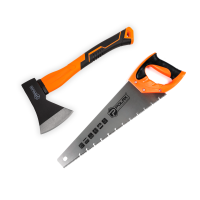 Set of Polax ax 600 g and hacksaw for wet wood 400 mm (335-30)