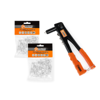 Polax set rivet gun "Standard" and rivets 3.2 x 8 mm, 2 pack (337-03)