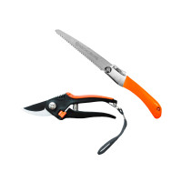 Garden tool set Polax pruner and hacksaw (770-07)