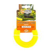 Wire for trimmer "Square" 2.4 mm Polax 15 m (70-062)