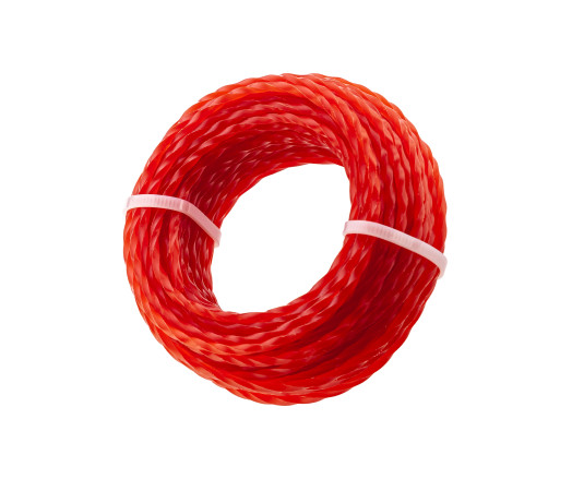 Wire for trimmer "Twisted square" 2.7 mm Polax 15 m (70-068)