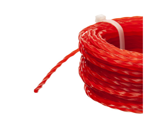 Wire for trimmer "Twisted square" 2.7 mm Polax 15 m (70-068)