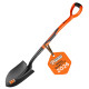 Bayonet shovel Polax with fiberglass handle 290х218 mm (70-133)
