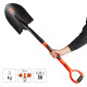 Bayonet shovel Polax with fiberglass handle 290х218 mm (70-133)