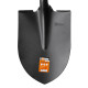 Bayonet shovel Polax with fiberglass handle 290х218 mm (70-133)