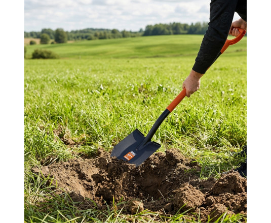 Bayonet shovel Polax with metal handle 195x285 mm (70-134)