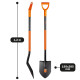 Bayonet shovel Polax with metal handle 195x285 mm (70-134)
