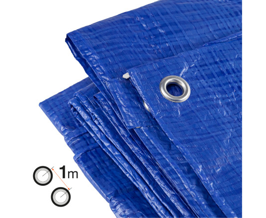 Tarpaulin Cover Polax 3 × 5m, 45 g/m², with Eyelets, Double-Sided Lamination (70-097)