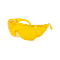 Protective glasses "Econom" Polax yellow made of polystyrene (100-433)