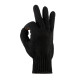 Рукавиці робочі Polax з ПВХ покриттям чорні, 70/30, р.11-XL (1000-333)