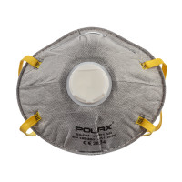 Charcoal respirators Polax, FFP1, with valve, 2 pcs. (53-011)