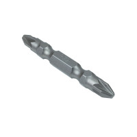 Біта двостороння Polax сталева 50 мм PZ2-PZ2 1/4", 10 шт (51-088)