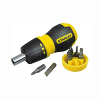 Викрутка Stanley Multibit Stubby, набір 7шт, бітотримач реверсний 1/4\