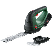 Ножницы для травы аккумуляторные Bosch AdvancedShear 18V-10 + насадка кусторез 10/20см шаг реза 8мм 1xPBA 2.0Ah 2.45кг