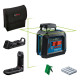Нівелір лазерний Bosch Professional GLL2-20G+LB10+DK10 до 10 ±0.2мм/м зелений промінь IP64 чохлом мішень 0.9кг