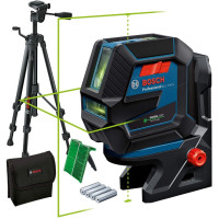 Нивелир лазерный Bosch GCL 2-50 G, до 15м, ±0.3мм/м, со штативом BT 150, держателем RM 10, чехлом, мишенью, 0.58кг