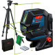 Нівелір лазерний Bosch Professional GCL 2-50 G до 15м ±0.3мм/м зелений промінь з штативом BT 150 тримачем RM 10 чохлом мішенню 0.58кг