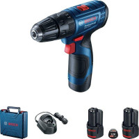 Bosch Cordless Drill Screwdriver GSB 120-Li, 12V 2x2 Ah, 11/28Nm, 400/1300rpm, charger, case, 0.89 kg