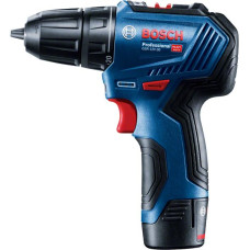 Шурупокрут-дриль акумуляторний Bosch Professional GSR 12V-30 12В 2х2А·год 18·30Нм 420·1600об/хв 0.89кг кейс набір оснастки