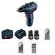 Шурупокрут-дриль акумуляторний Bosch Professional GSR 12V-30 12В 2х2А·год 18·30Нм 420·1600об/хв 0.89кг кейс набір оснастки