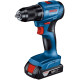 Шурупокрут-дриль акумуляторний Bosch Professional GSR 185-LI 18В 2х2.0А·год 50Нм 500·1900об/хв 0.9кг